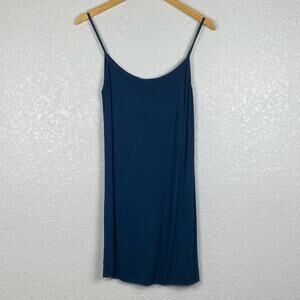 Sofia Jersey Slip Dress Womens Small Spaghetti Straps Stretch Minimalist Italy